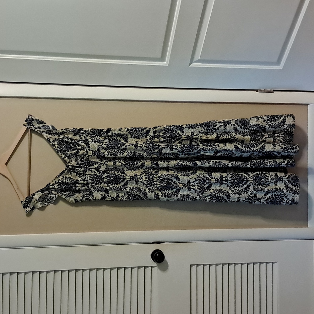 SHEIN Black and Cream Maxi Dress - Picture 2 of 6